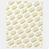 Golden Crown - luxe royal Fleece Deken (Voorkant)