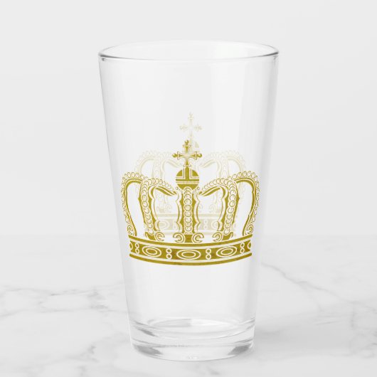 Golden Crown - luxe royal Glas (Achterkant)