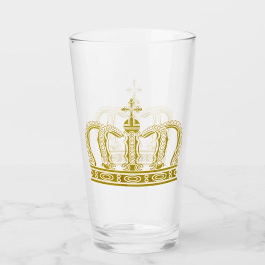 Golden Crown - luxe royal Glas (Voorkant)