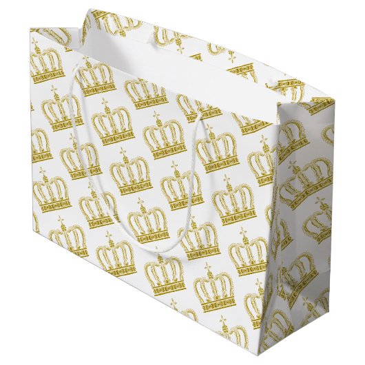 Golden Crown - luxe royal Groot Cadeauzakje (Achterkant Gekanteld)