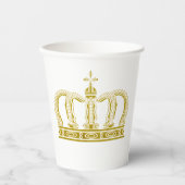 Golden Crown - luxe royal Papieren Bekers (Voorkant)