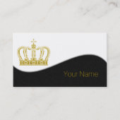 Golden Crown - luxe royal Visitekaartje (Voorkant)