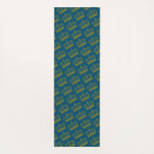 Golden Crown - luxe royal Yogamat (Achterkant)