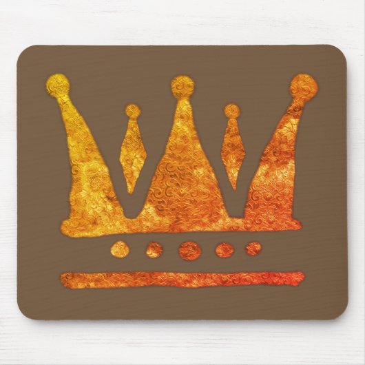 Golden Crown Mousepad Muismat (Voorkant)