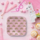 Golden Crown Papieren Bordje (Feest)