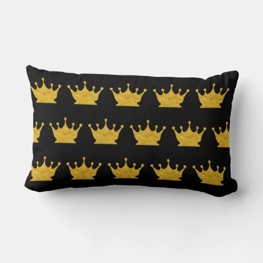 Golden Crown Pattern Kussen (Achterkant)