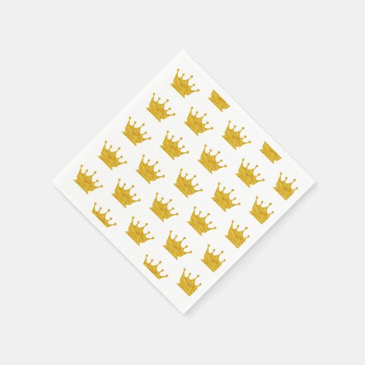 Golden Crown Pattern Servet (Hoek)