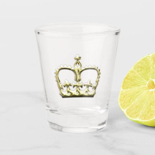 Golden Crown Shot Glas (Voorkant)