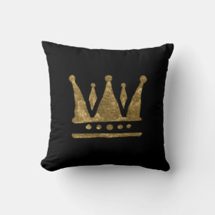 Golden Crown Throw Cushion Kussen