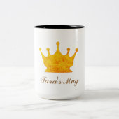 Golden Crown Two-Tone Coffee Mok (Center)
