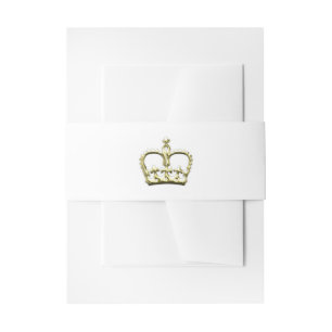 Golden Crown Uitnodigingen Wikkel