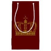 Golden Crown + uw achtergrond en ideeën Klein Cadeauzakje (Voorkant)