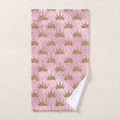 Golden Crown White Sparks Bad Handdoek (Handdoek)