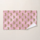 Golden Crown White Sparks Bad Handdoek (Handdoek)