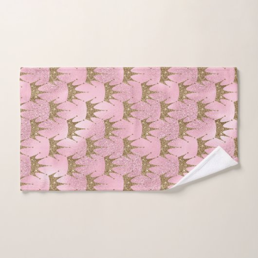 Golden Crown White Sparks Bad Handdoek (Handdoek)