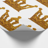 Golden Crown Wrapping Paper Cadeaupapier (Hoek)