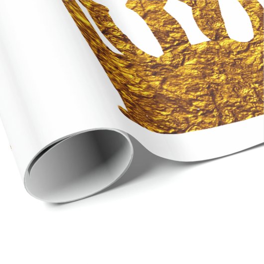 Golden Crown Wrapping Paper Cadeaupapier (Rol Hoek)