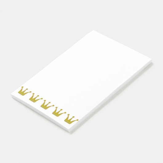 Golden Crowns Border + jouw ideeën Post-it® Notes (Schuin)