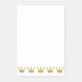 Golden Crowns Border + jouw ideeën Post-it® Notes (Voorkant)