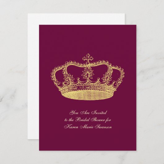 Golden Crowns Kaart (Voorkant / Achterkant)