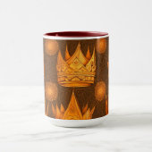 Golden Crowns Pattern Mok (Midden)