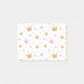 Golden Crowns Pattern Post-it® Notes (Voorkant)