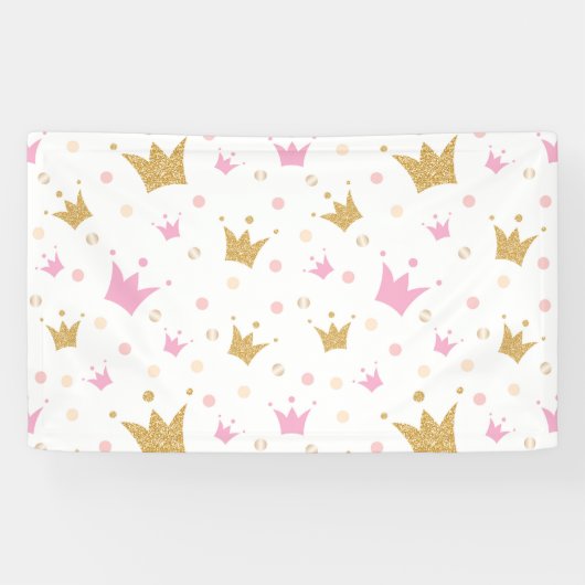 Golden Crowns Pattern Spandoek (Horizontaal)