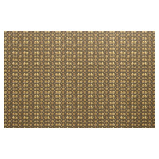 Golden Crowns Pattern Stof (Yard (91,4 cm))