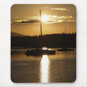 "Golden Cruise" Zeilboot Mousepad Muismat