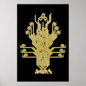 Golden Crystal Tree of Life Poster (Voorkant)
