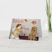 Golden Cupid's Arrow voor Valentijnsdag Feestdagen Kaart (Voorkant)