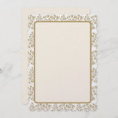 Golden CurlyQue kerstbomen Feestdagenkaart (Voorkant / Achterkant)