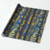 Golden Curtains 1 Cadeaupapier (Uitgerold)