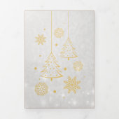 Golden Custom Baby Vrolijk Kerstfeest Drieluik Wenskaart (Cover)