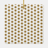 Golden Custom Photo Family Keramisch Ornament (Achterkant)