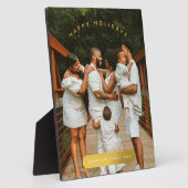 Golden Custom Photo Family Kerstmis Fotoplaat (Zijkant)