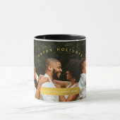 Golden Custom Photo Family Kerstmis Mok (Midden)