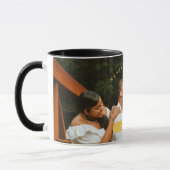 Golden Custom Photo Family Kerstmis Mok (Links)