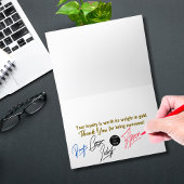 Golden Customer Appreciation Bedankkaart