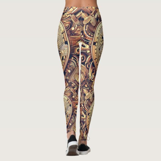 Golden Cypher Elegance Leggings (Achterkant)