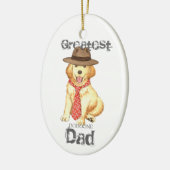 Golden Dad Ceramic Ornament (Links)