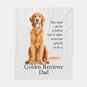 Golden Dad Fleece Blanket