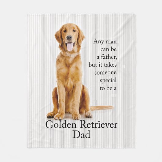 Golden Dad Fleece Blanket (Voorkant)