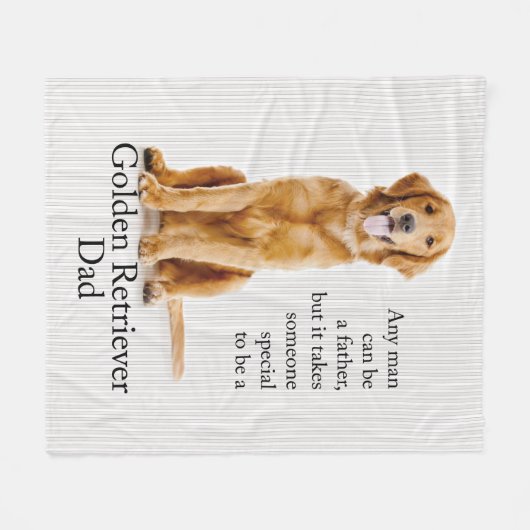 Golden Dad Fleece Blanket (Voorkant (Horizontaal))