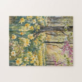 Golden Daffodil Garden Blooms Watercolor  Legpuzzel (Horizontaal)
