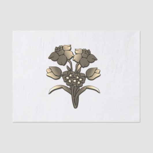 Golden Daffodil Tissuepapier (Voorkant)