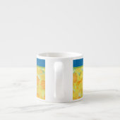 Golden Daffodils Espresso Coffee Mok aan te passen (Achterkant)