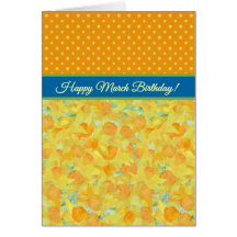 Golden Daffodils, marathemaand Kaart