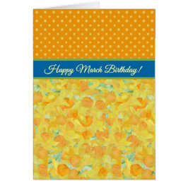 Golden Daffodils, marathemaand Kaart