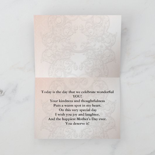 Golden daffodils-Moederdag kaart (Binnen)